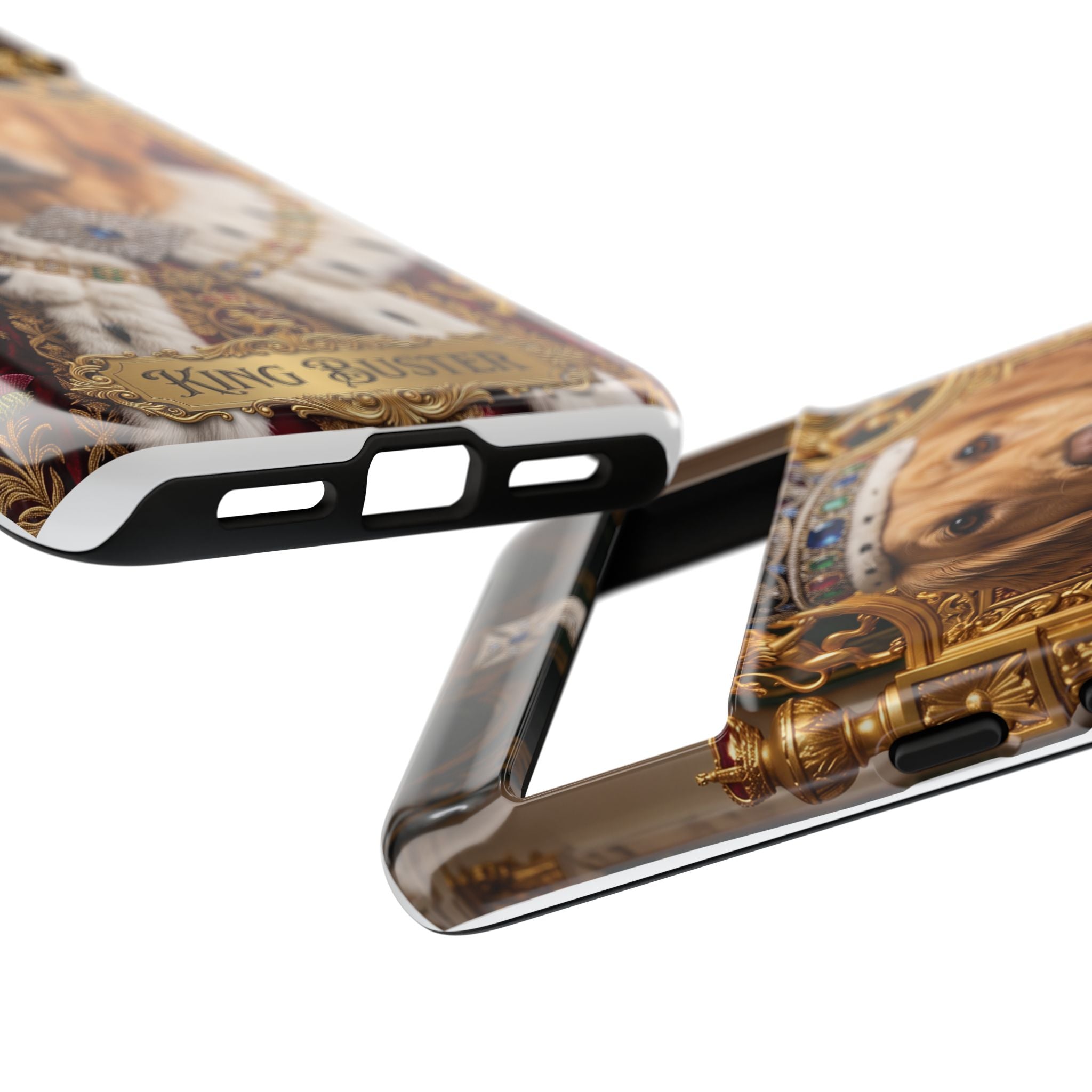 Custom Dog Portrait Phone Case | "King Buster" Regal Golden Retriever Protective Case