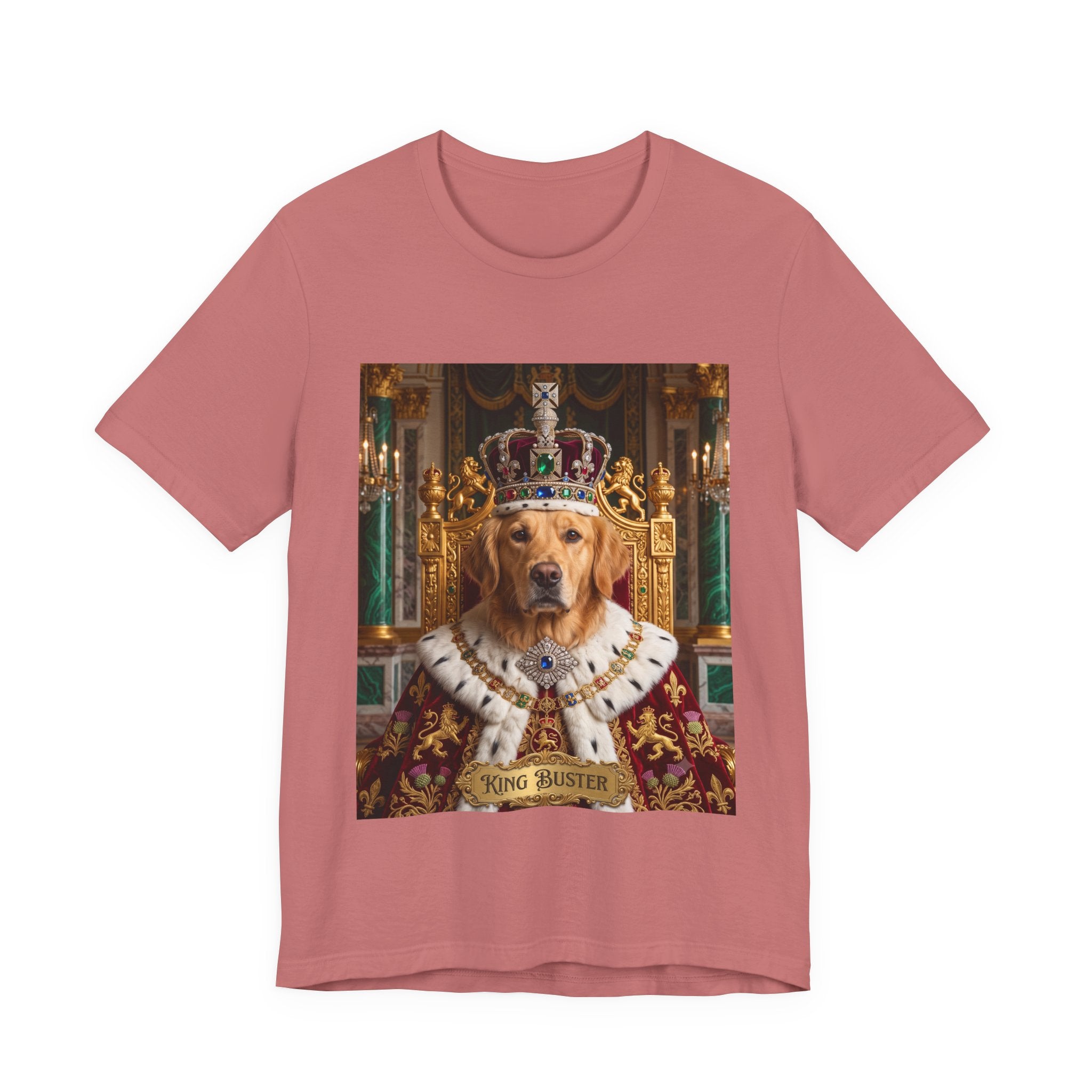 Custom King Dog Shirt | Personalized Dog Face Unisex T-Shirt