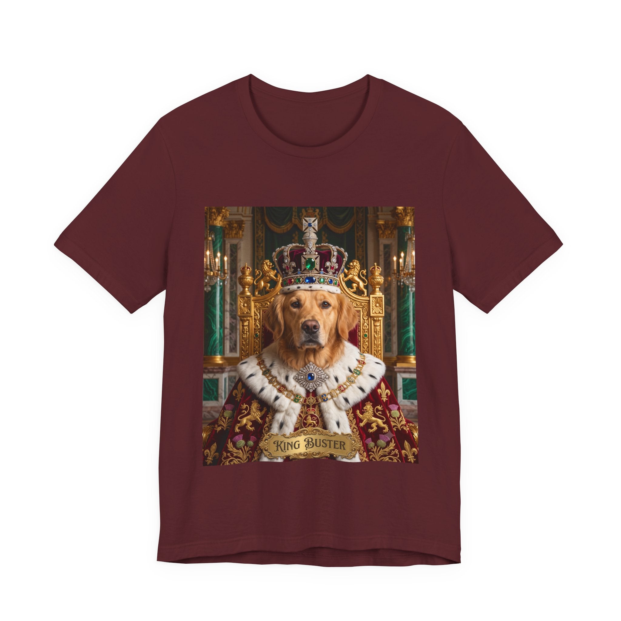 Custom King Dog Shirt | Personalized Dog Face Unisex T-Shirt