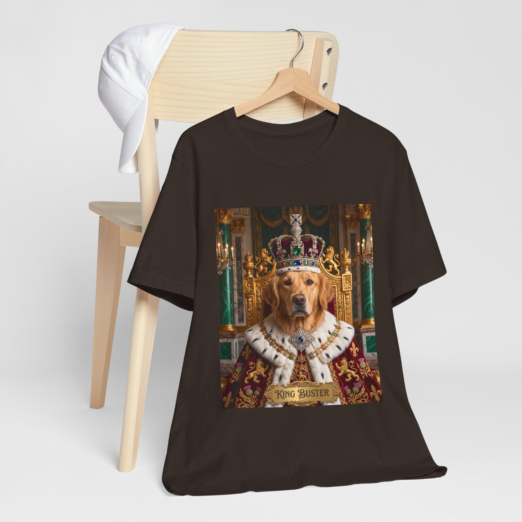 Custom King Dog Shirt | Personalized Dog Face Unisex T-Shirt