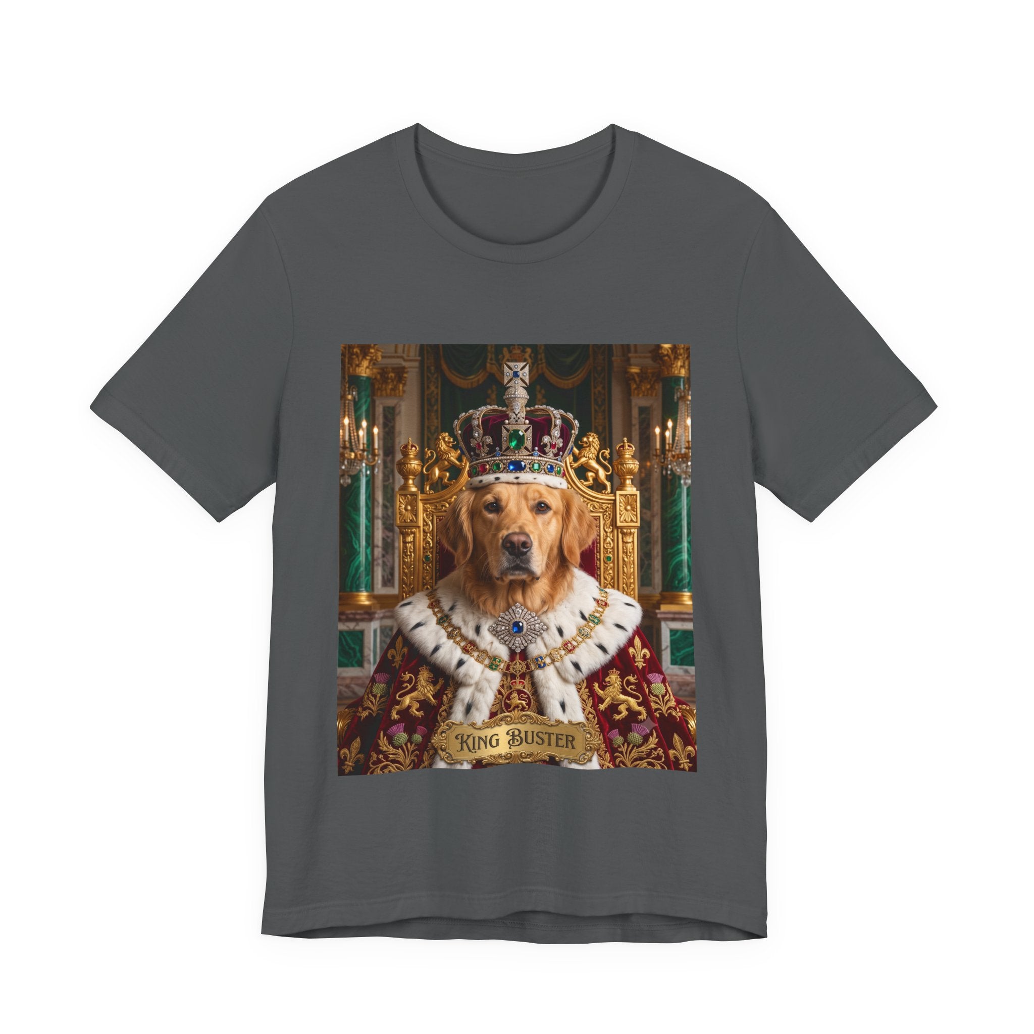 Custom King Dog Shirt | Personalized Dog Face Unisex T-Shirt