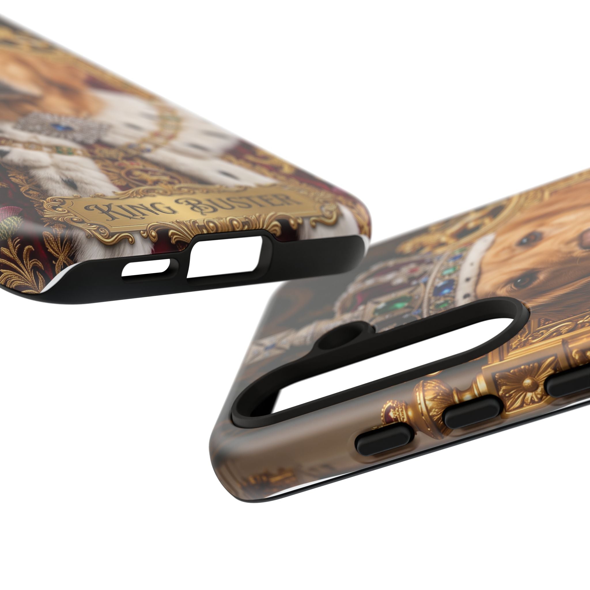 Custom Dog Portrait Phone Case | "King Buster" Regal Golden Retriever Protective Case