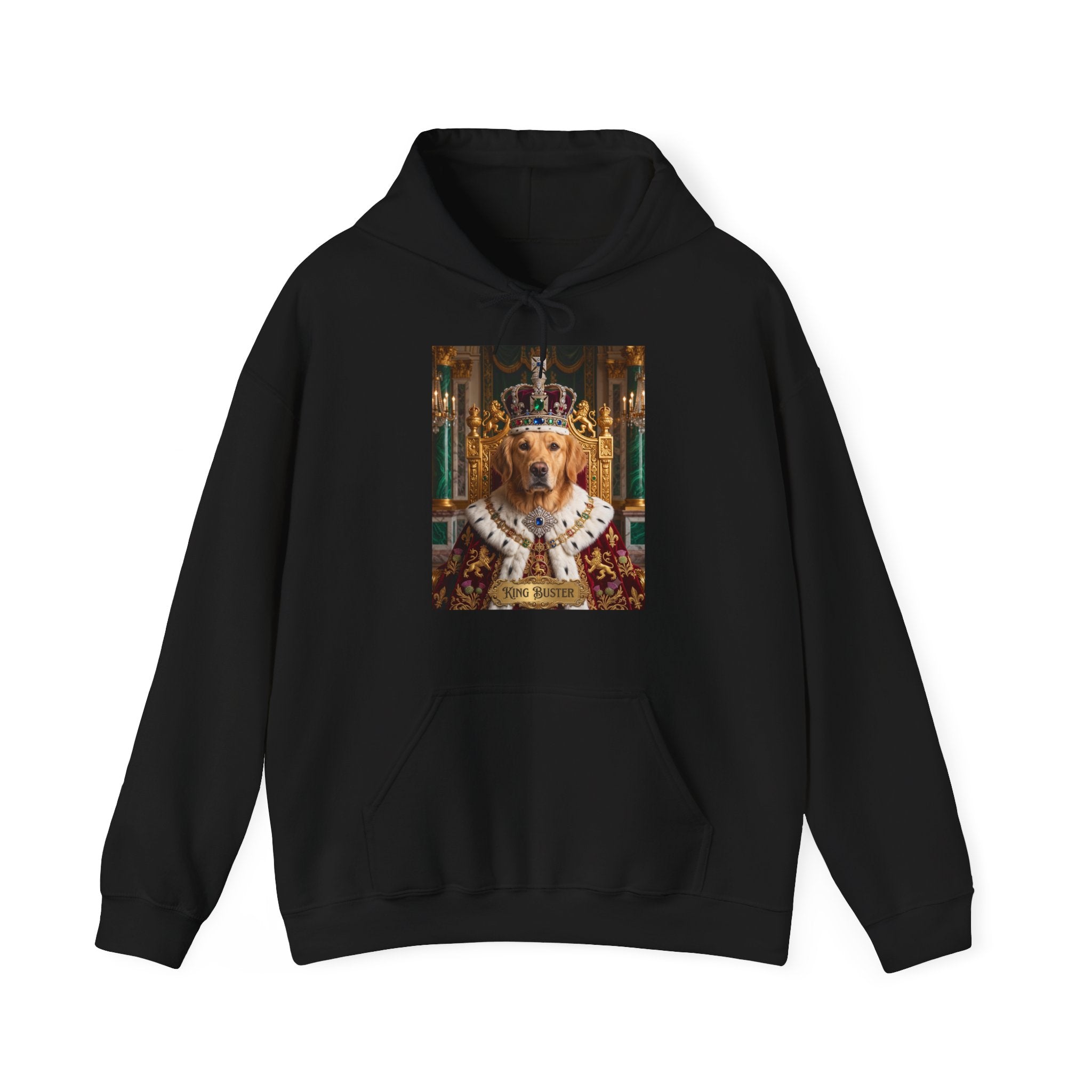 Personalized King Dog Hoodie | Regal Canine Graphic Sweatshirt