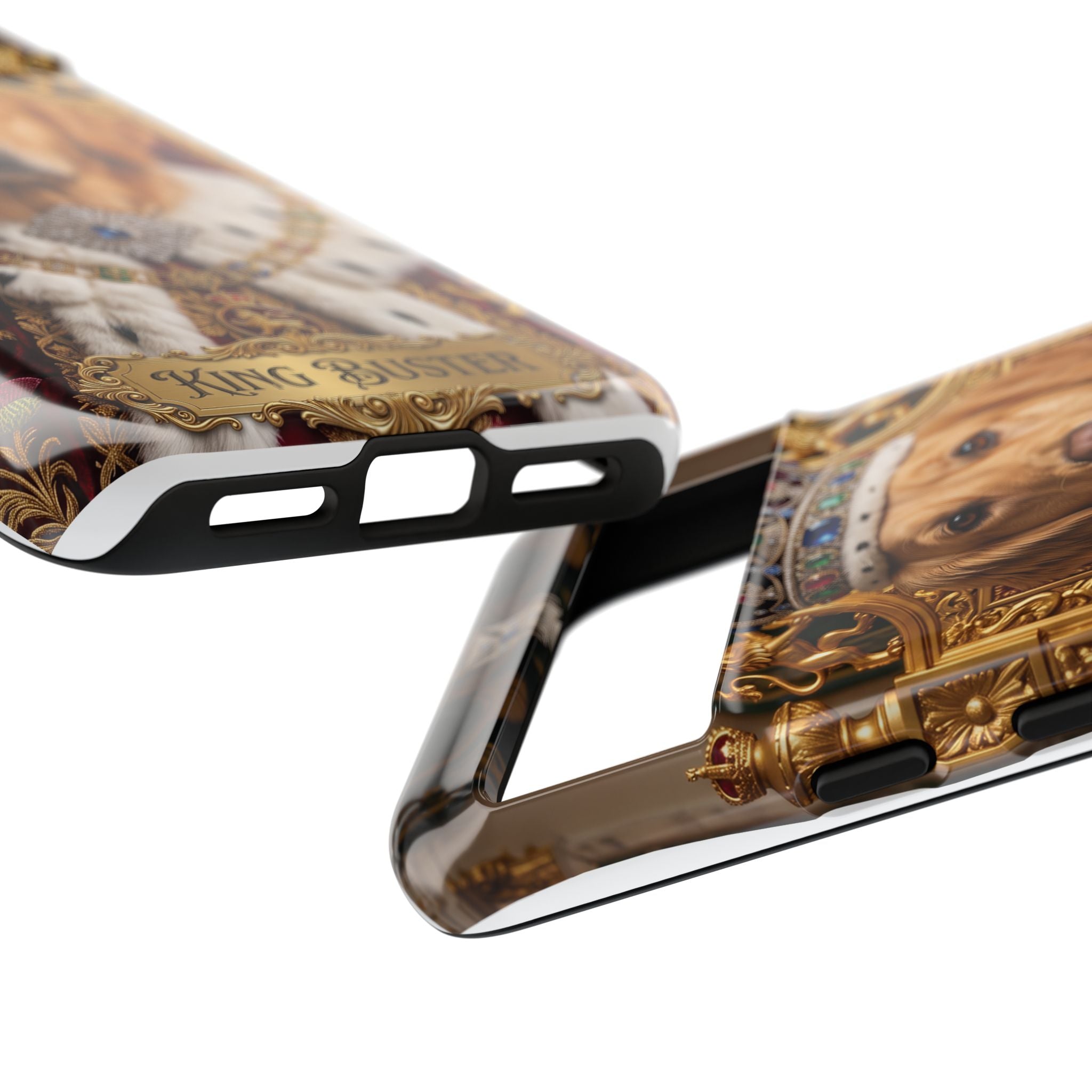 Custom Dog Portrait Phone Case | "King Buster" Regal Golden Retriever Protective Case