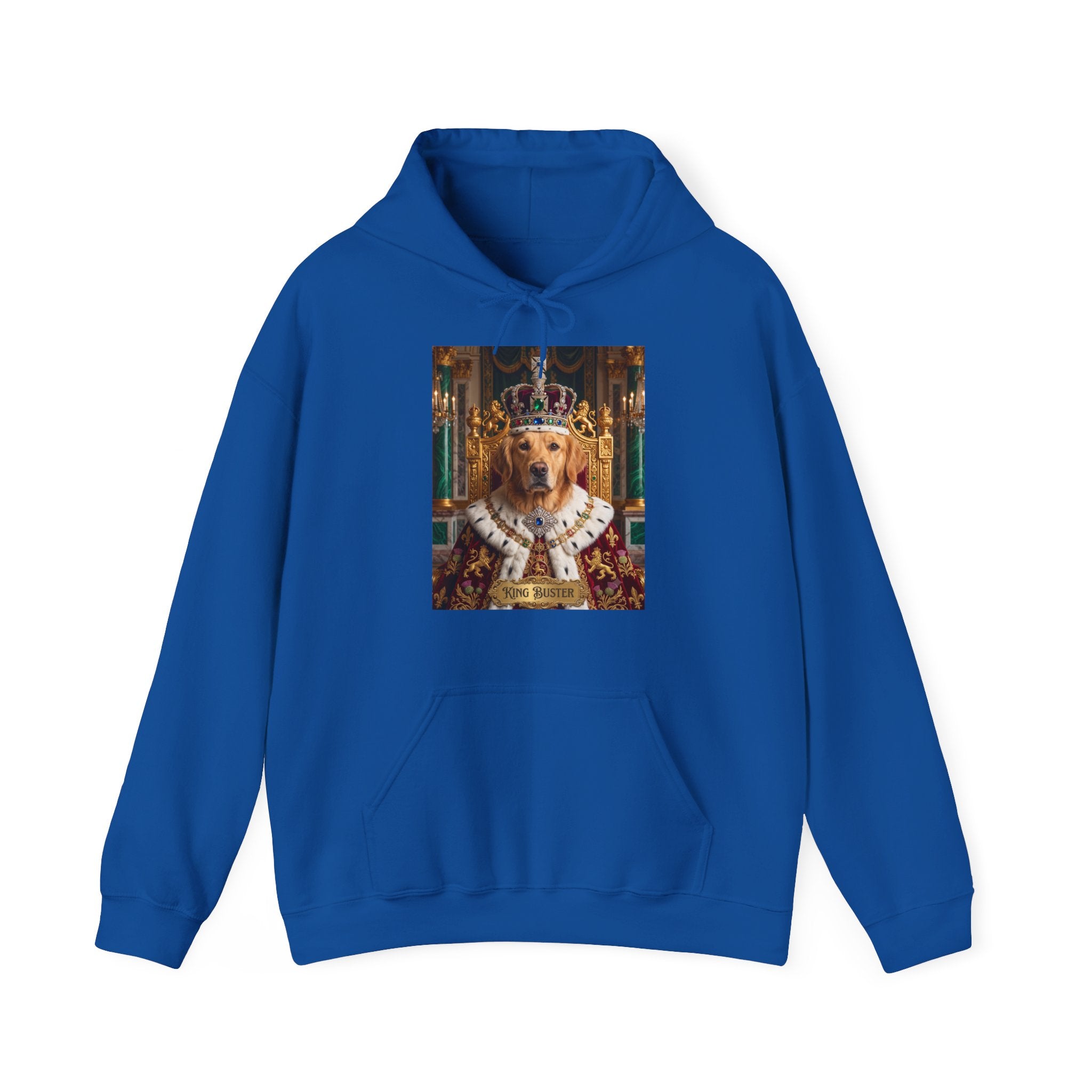 Personalized King Dog Hoodie | Regal Canine Graphic Sweatshirt