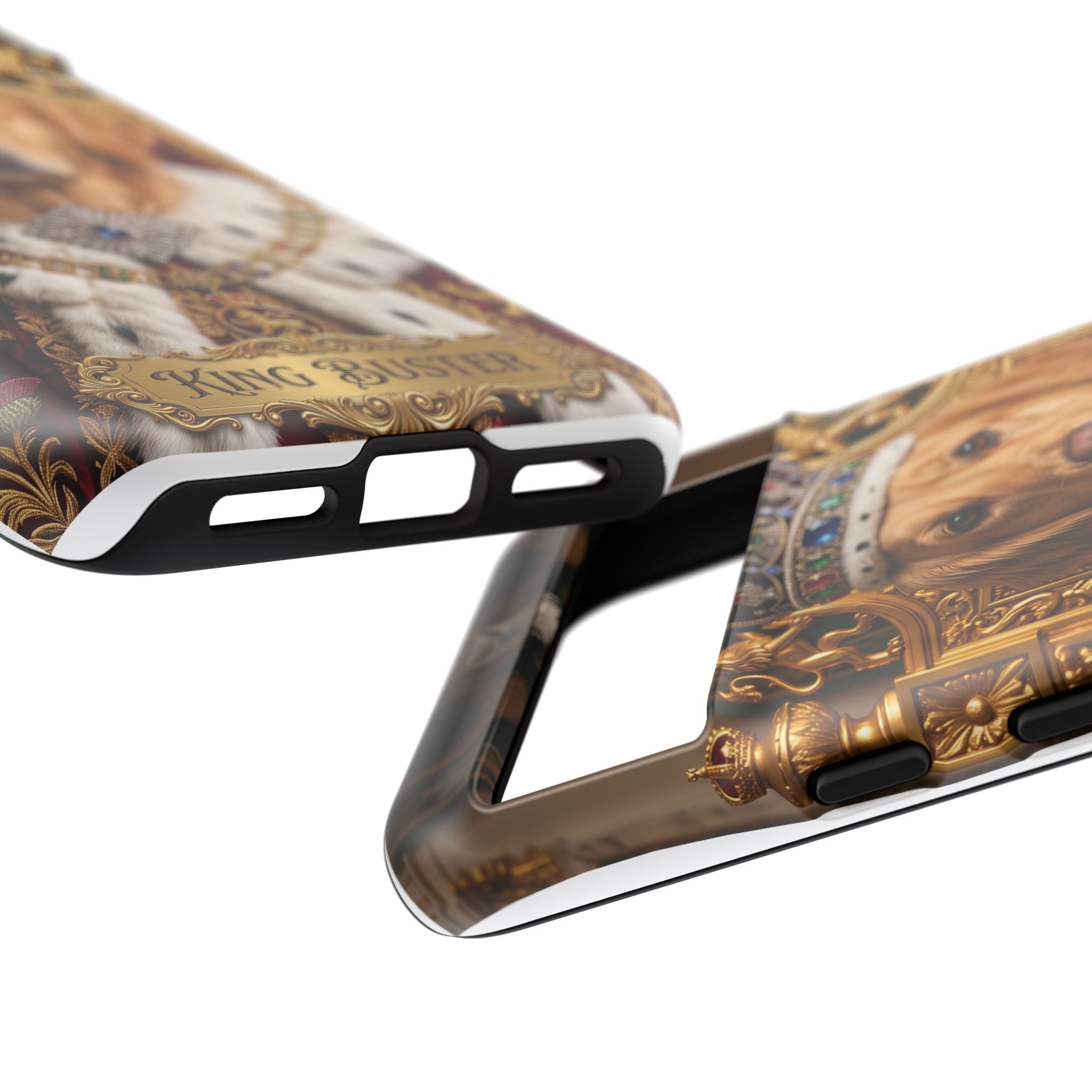 Custom Dog Portrait Phone Case | "King Buster" Regal Golden Retriever Protective Case