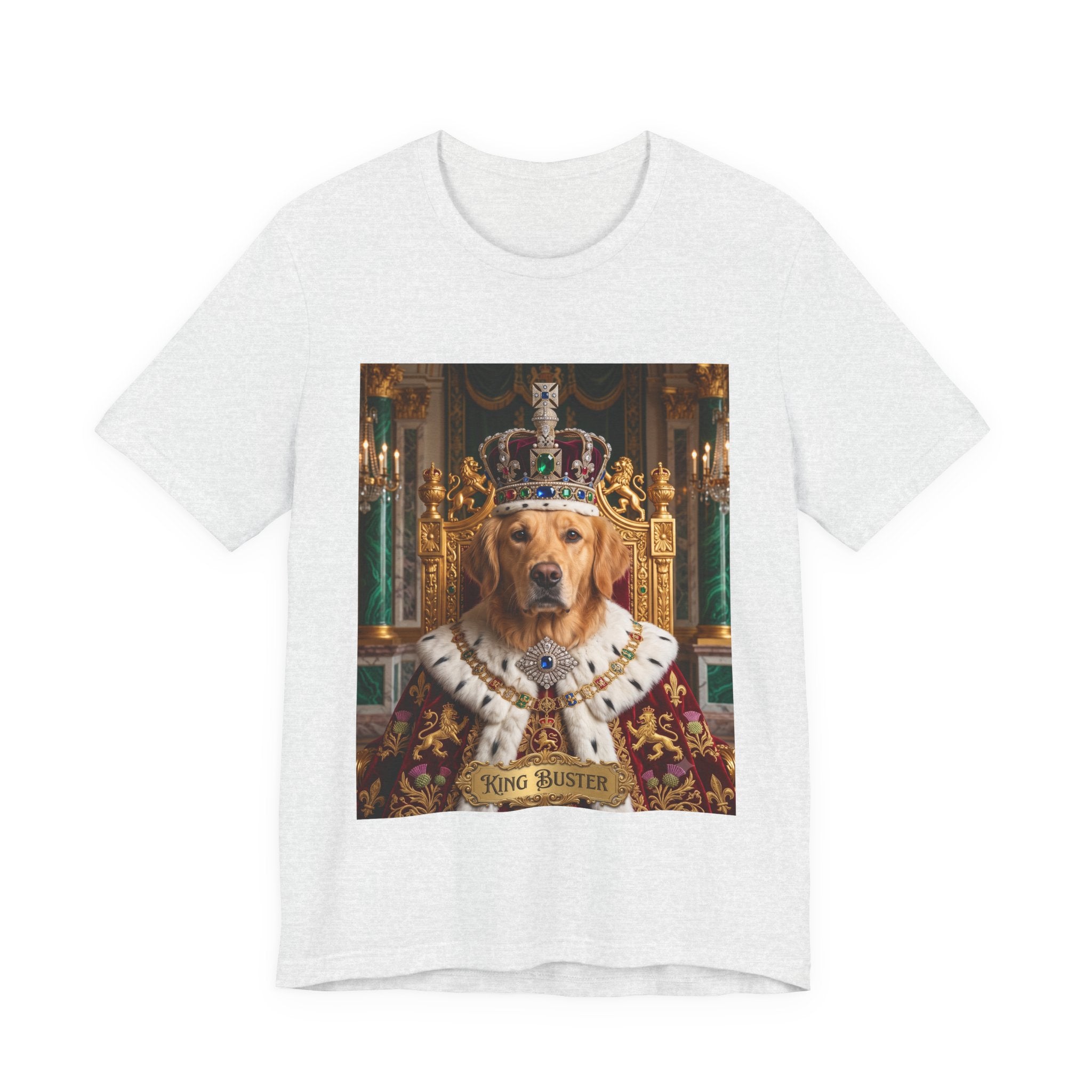 Custom King Dog Shirt | Personalized Dog Face Unisex T-Shirt