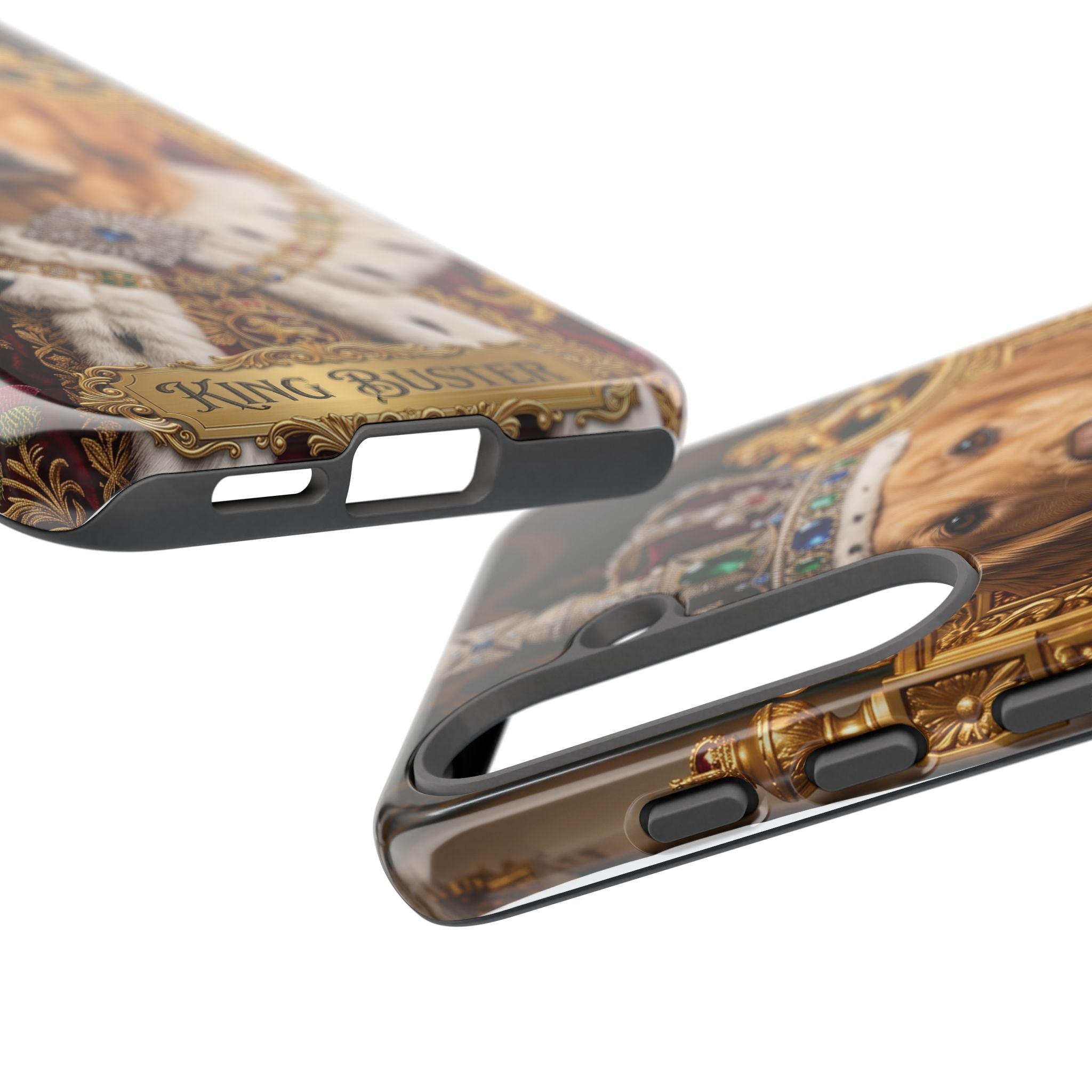 Custom Dog Portrait Phone Case | "King Buster" Regal Golden Retriever Protective Case