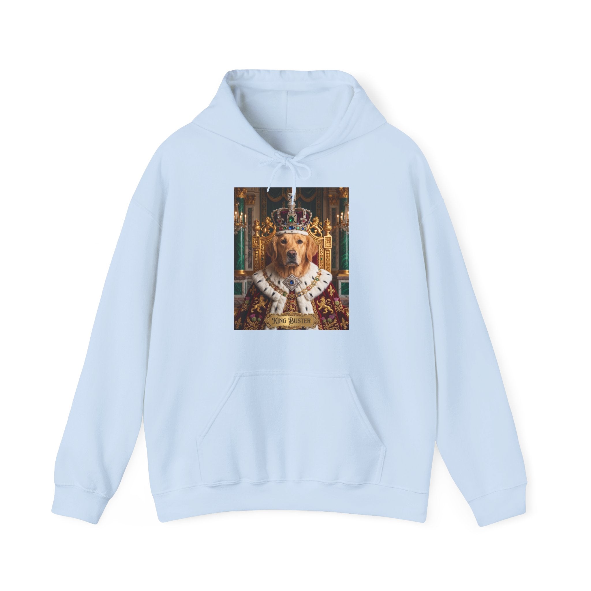 Personalized King Dog Hoodie | Regal Canine Graphic Sweatshirt