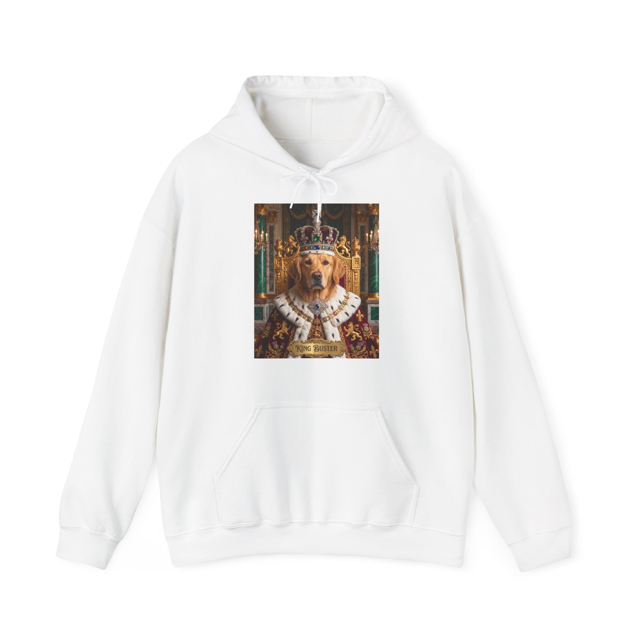 Personalized King Dog Hoodie | Regal Canine Graphic Sweatshirt