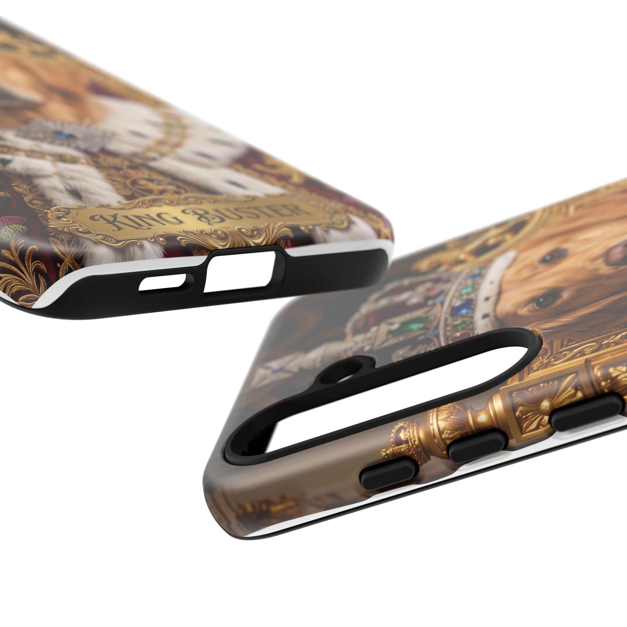 Custom Dog Portrait Phone Case | "King Buster" Regal Golden Retriever Protective Case