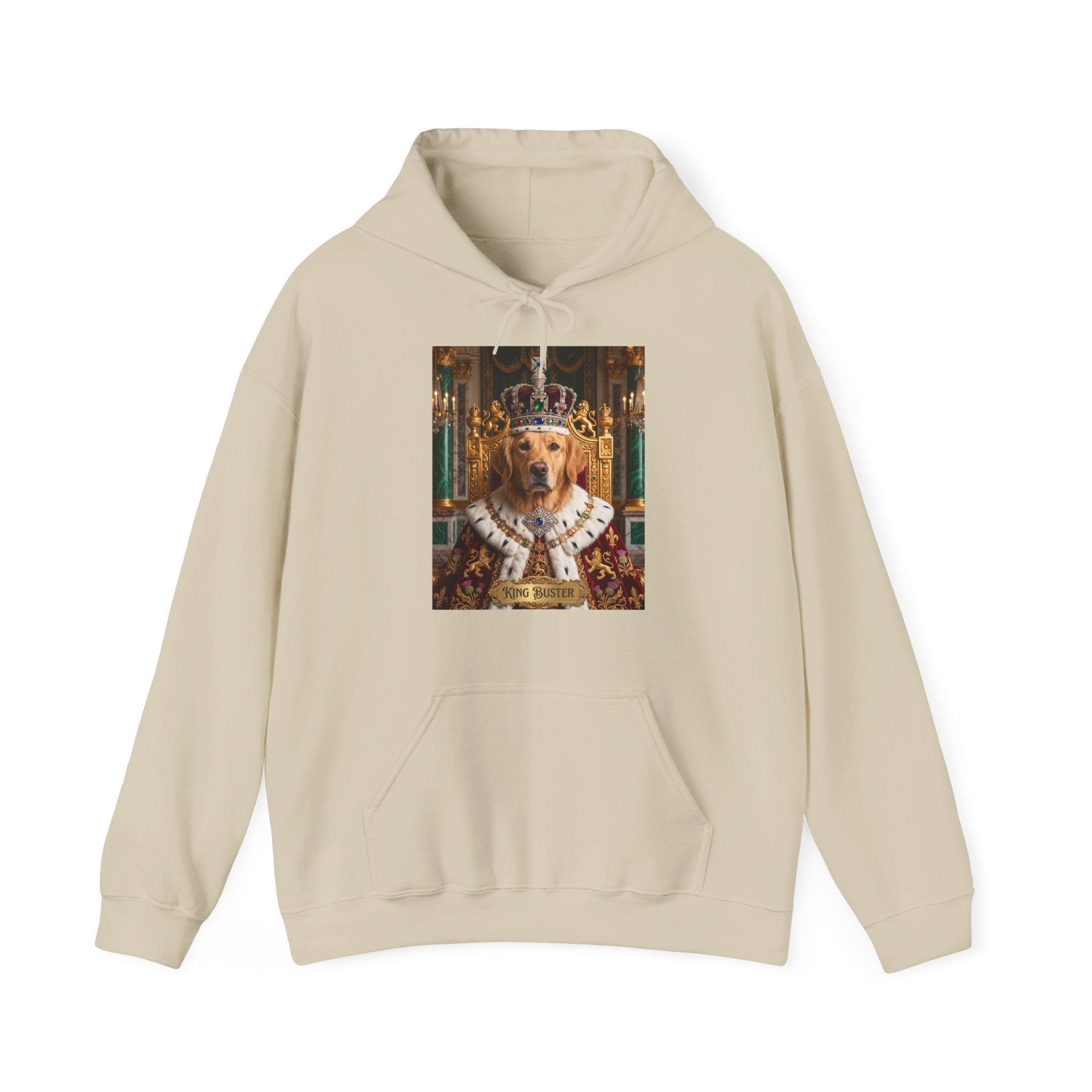 Personalized King Dog Hoodie | Regal Canine Graphic Sweatshirt