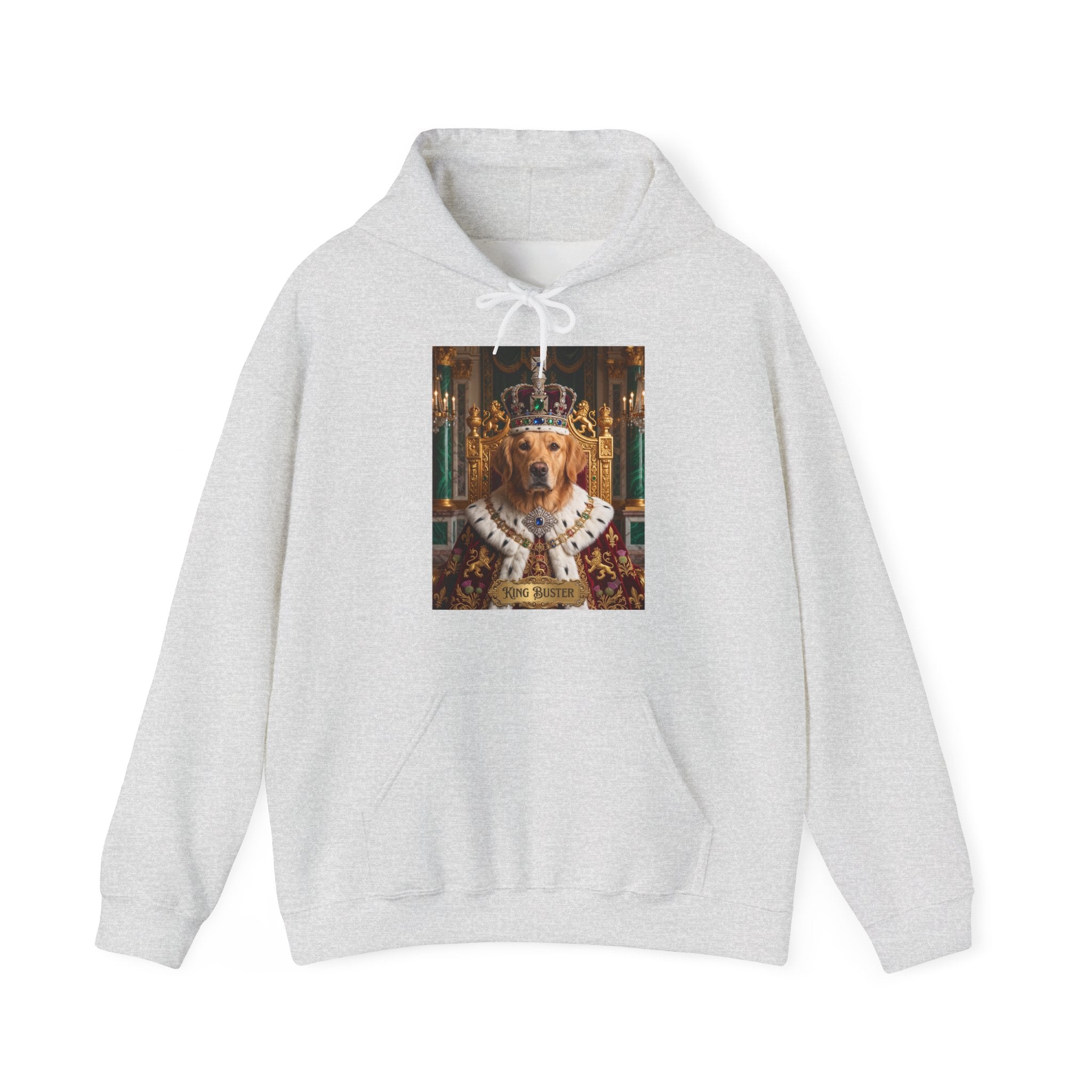 Personalized King Dog Hoodie | Regal Canine Graphic Sweatshirt