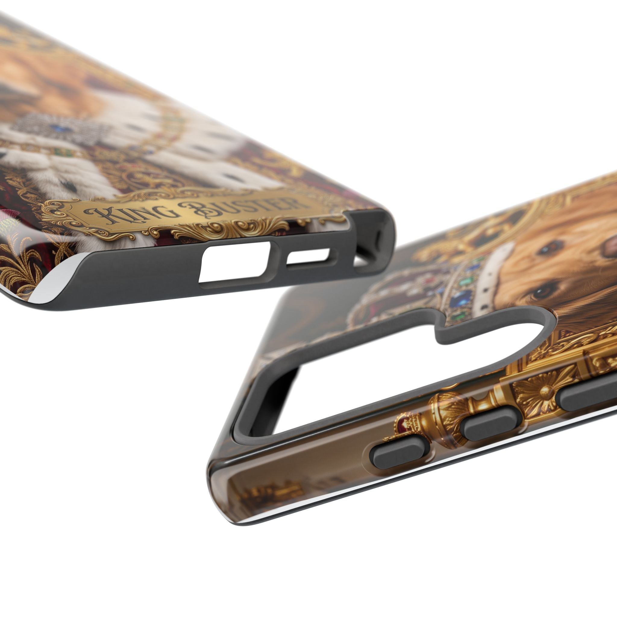 Custom Dog Portrait Phone Case | "King Buster" Regal Golden Retriever Protective Case