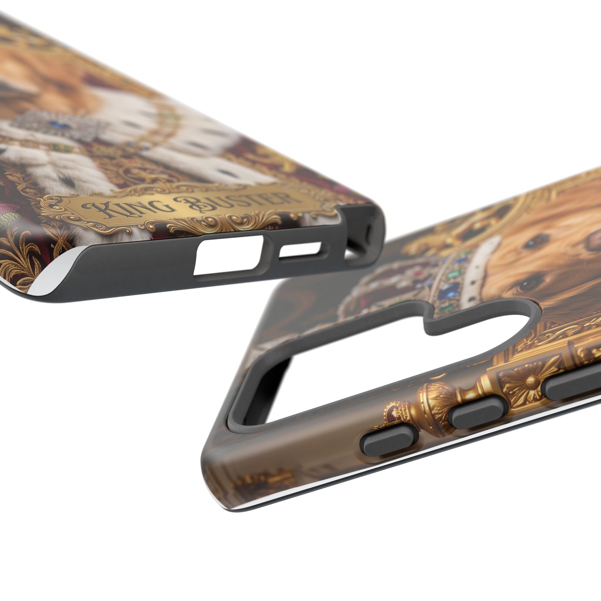 Custom Dog Portrait Phone Case | "King Buster" Regal Golden Retriever Protective Case