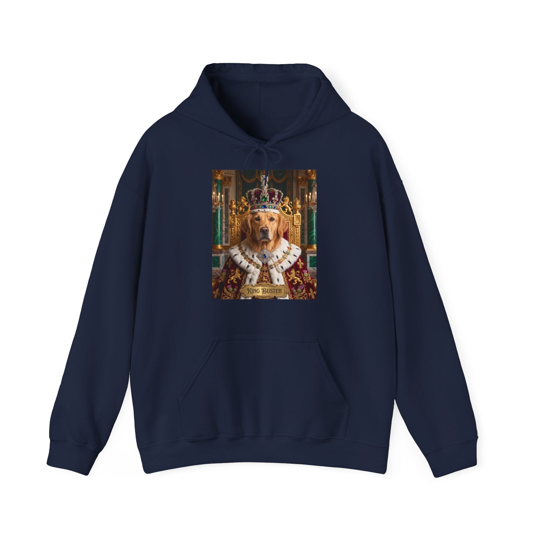 Personalized King Dog Hoodie | Regal Canine Graphic Sweatshirt