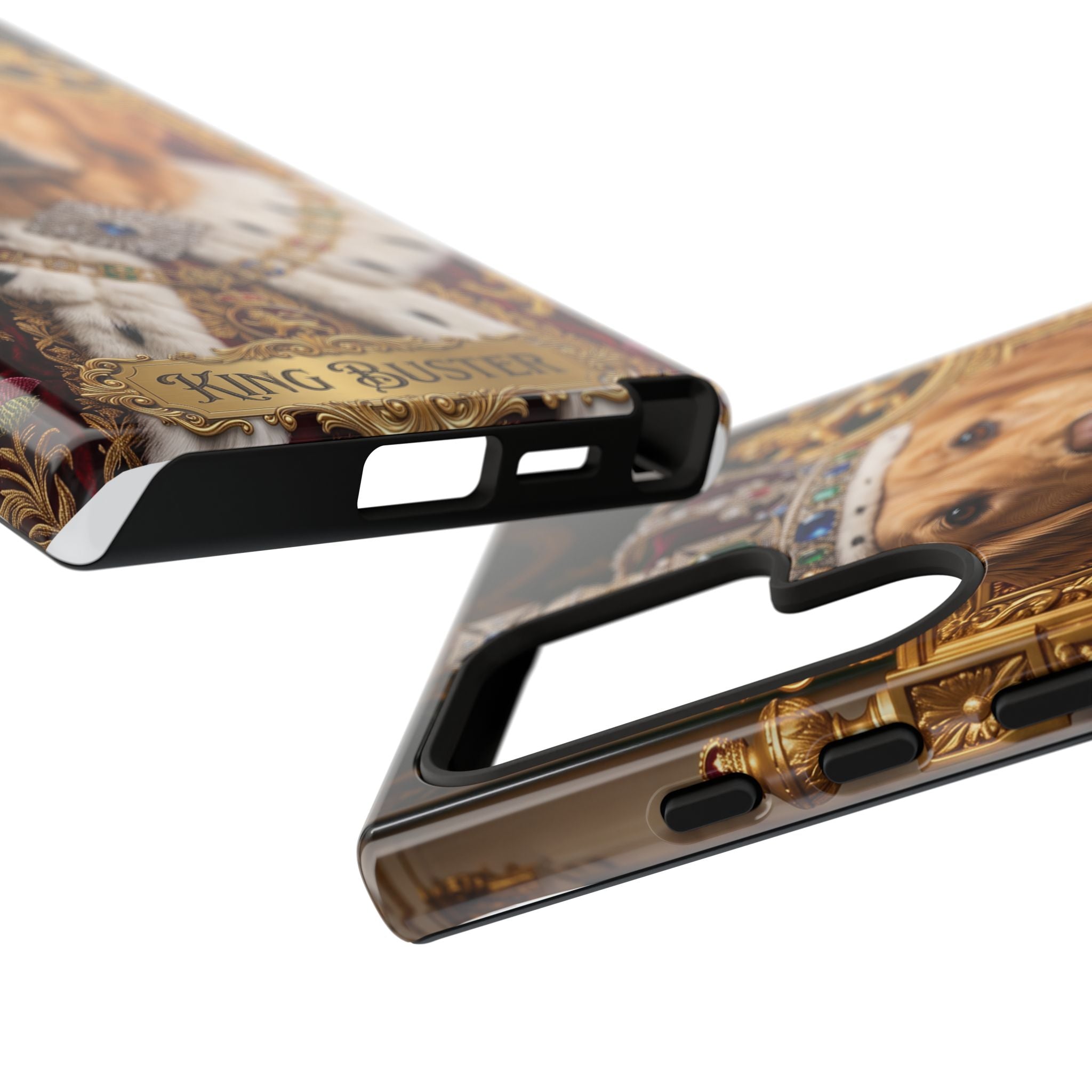 Custom Dog Portrait Phone Case | "King Buster" Regal Golden Retriever Protective Case