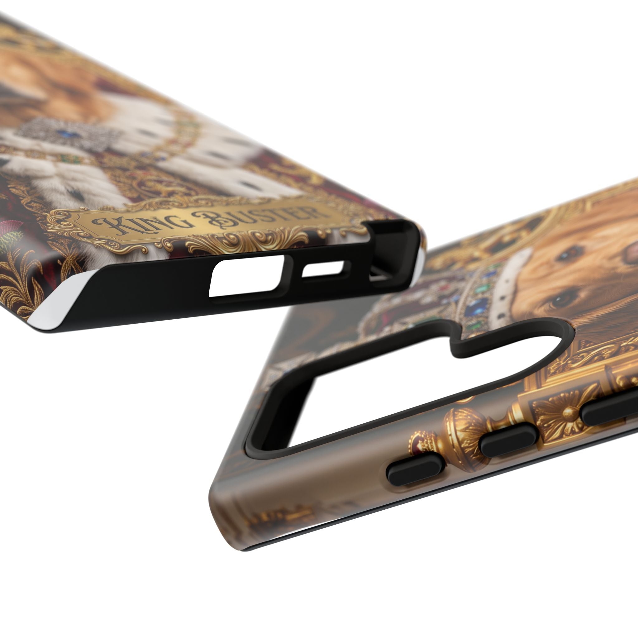 Custom Dog Portrait Phone Case | "King Buster" Regal Golden Retriever Protective Case