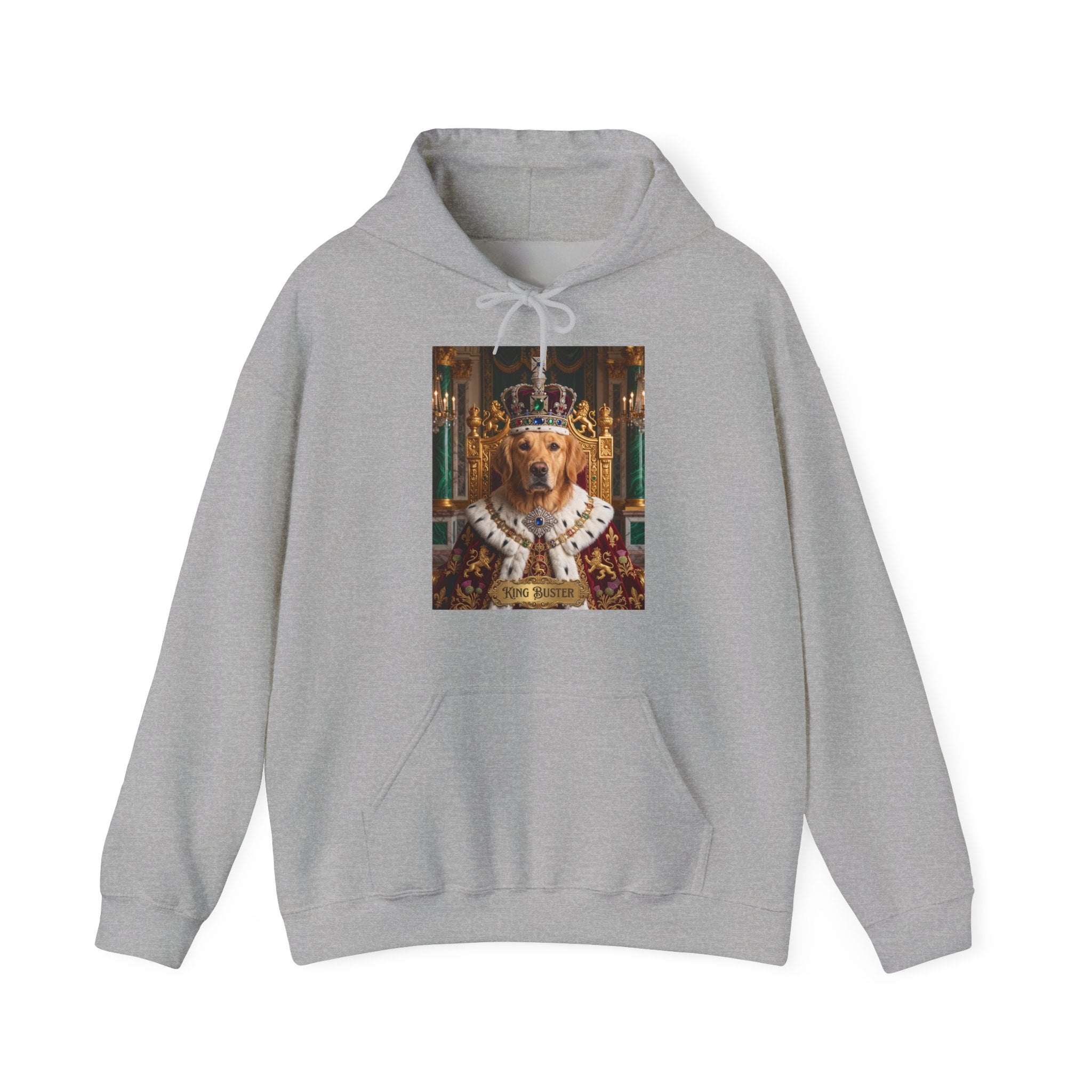 Personalized King Dog Hoodie | Regal Canine Graphic Sweatshirt