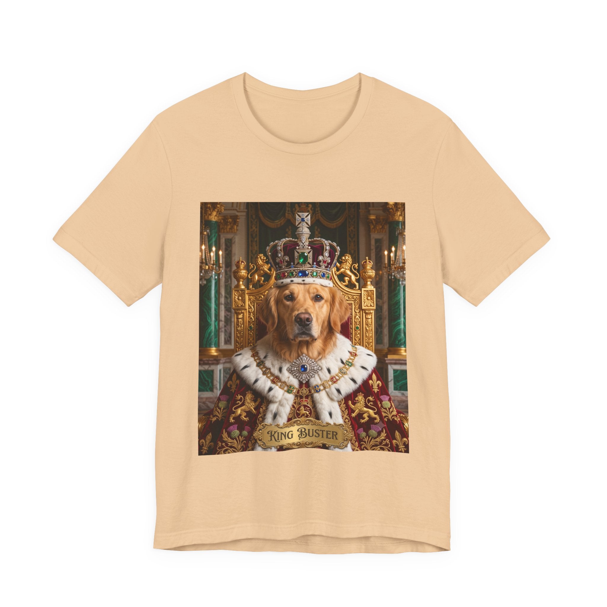 Custom King Dog Shirt | Personalized Dog Face Unisex T-Shirt