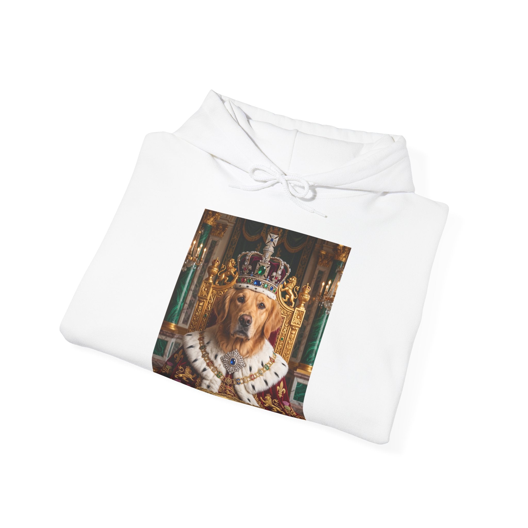Personalized King Dog Hoodie | Regal Canine Graphic Sweatshirt