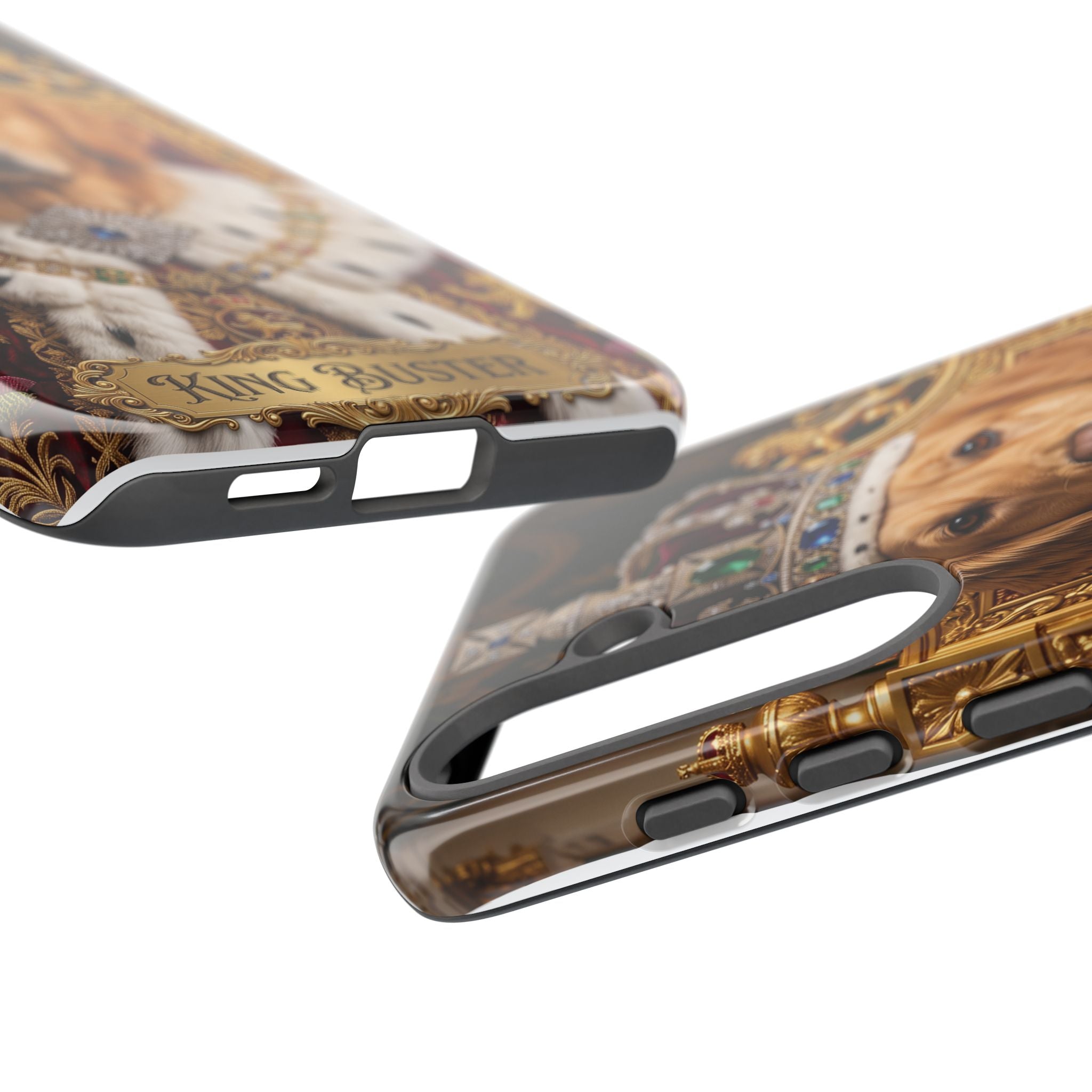 Custom Dog Portrait Phone Case | "King Buster" Regal Golden Retriever Protective Case