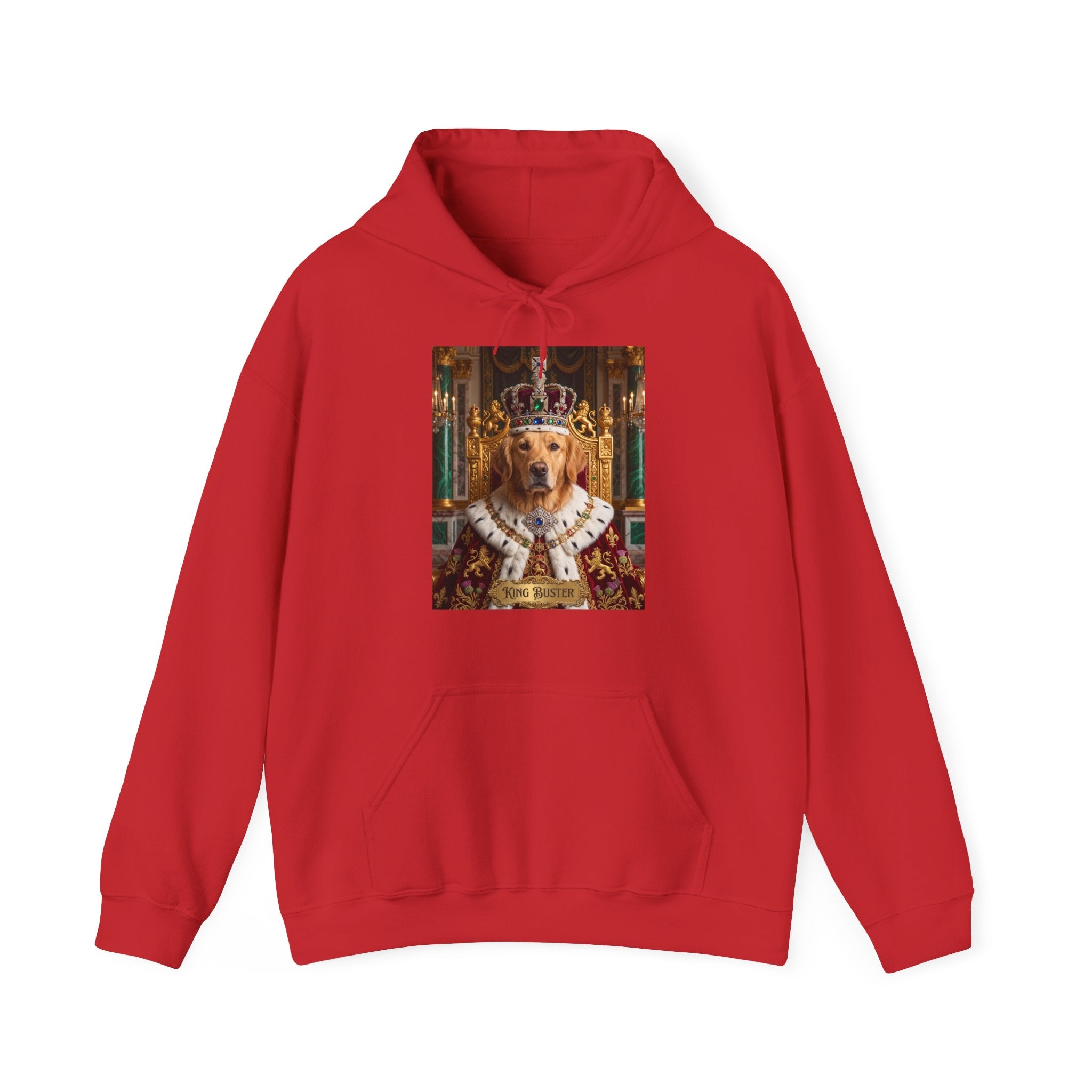 Personalized King Dog Hoodie | Regal Canine Graphic Sweatshirt