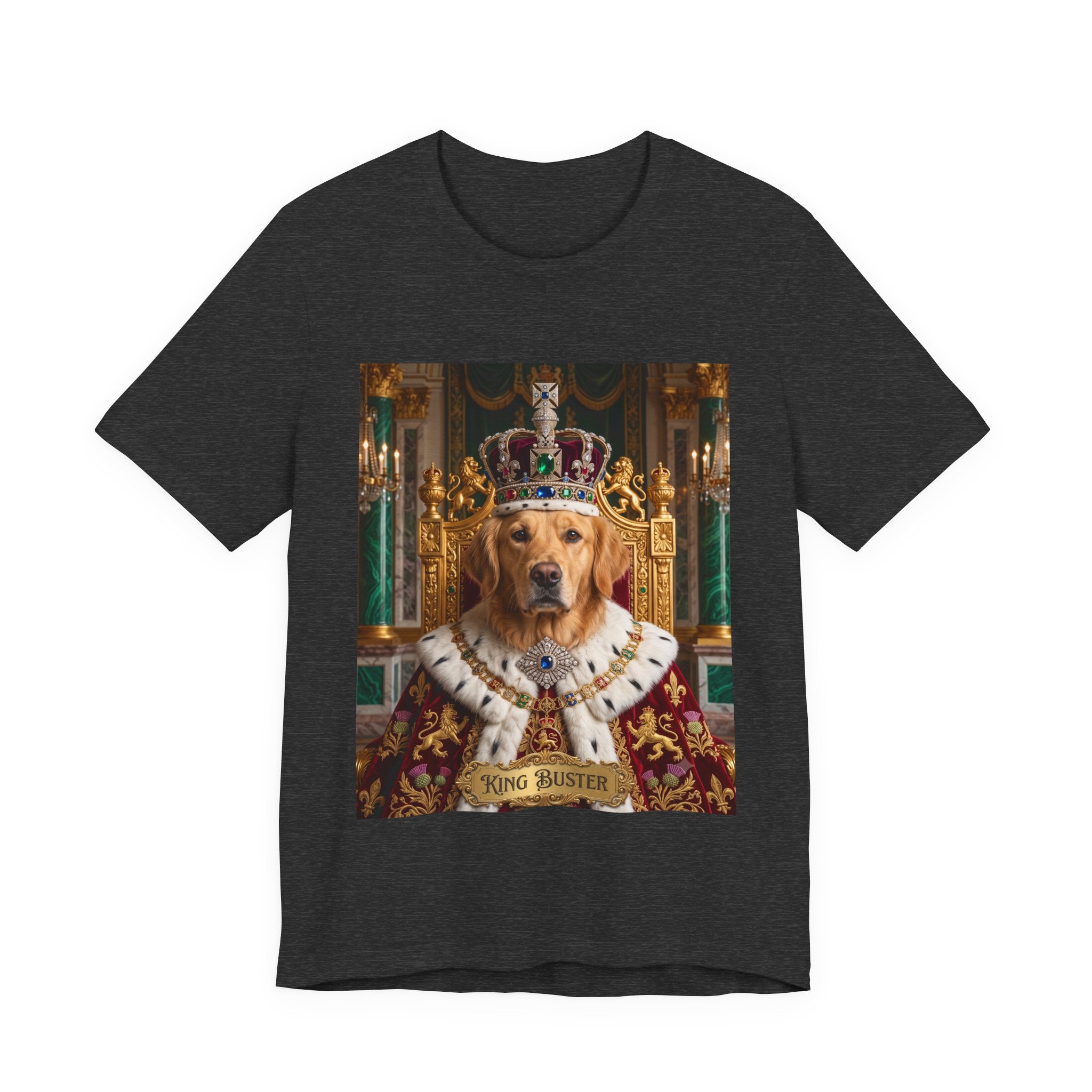 Custom King Dog Shirt | Personalized Dog Face Unisex T-Shirt