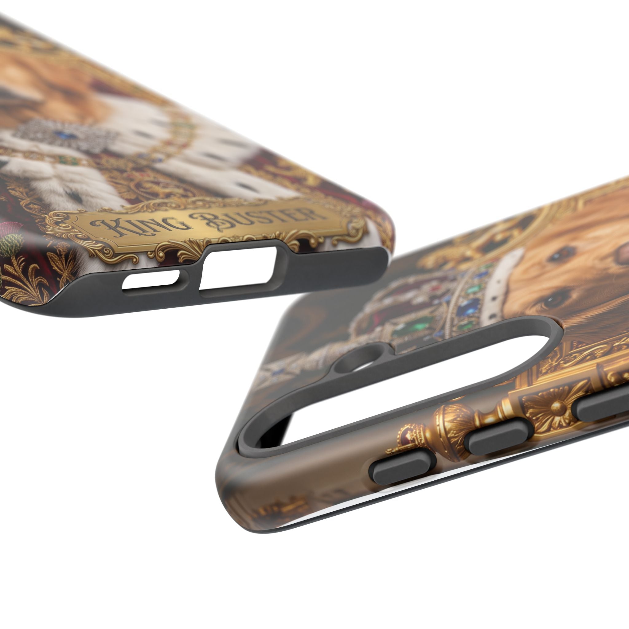 Custom Dog Portrait Phone Case | "King Buster" Regal Golden Retriever Protective Case