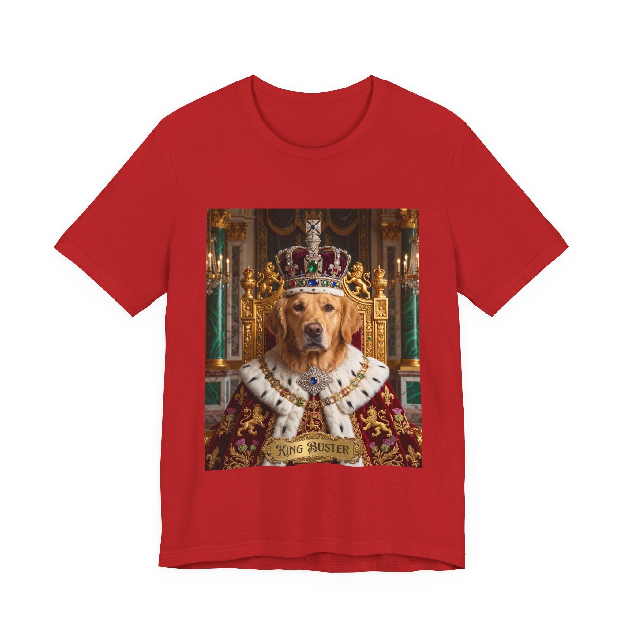 Custom King Dog Shirt | Personalized Dog Face Unisex T-Shirt
