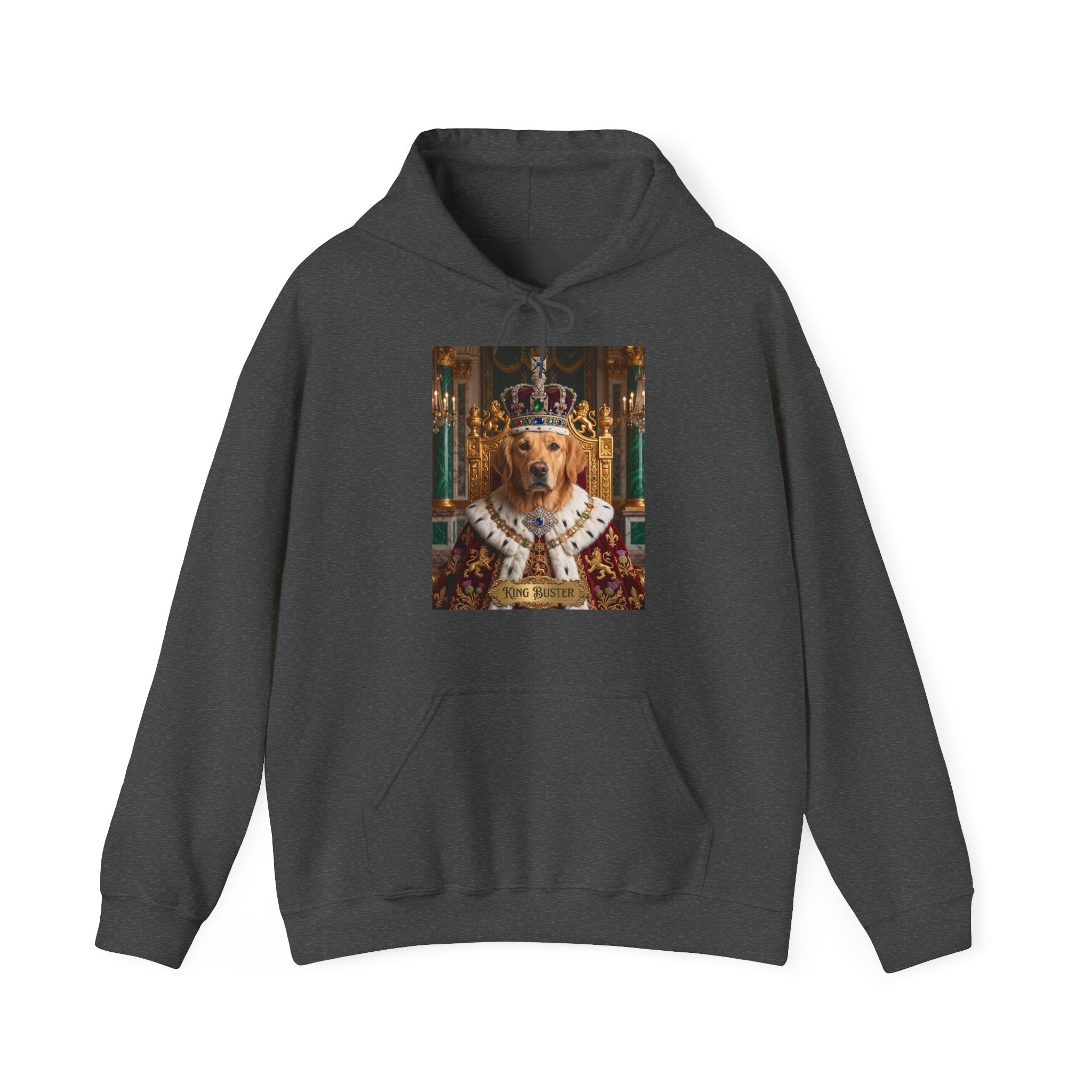 Personalized King Dog Hoodie | Regal Canine Graphic Sweatshirt