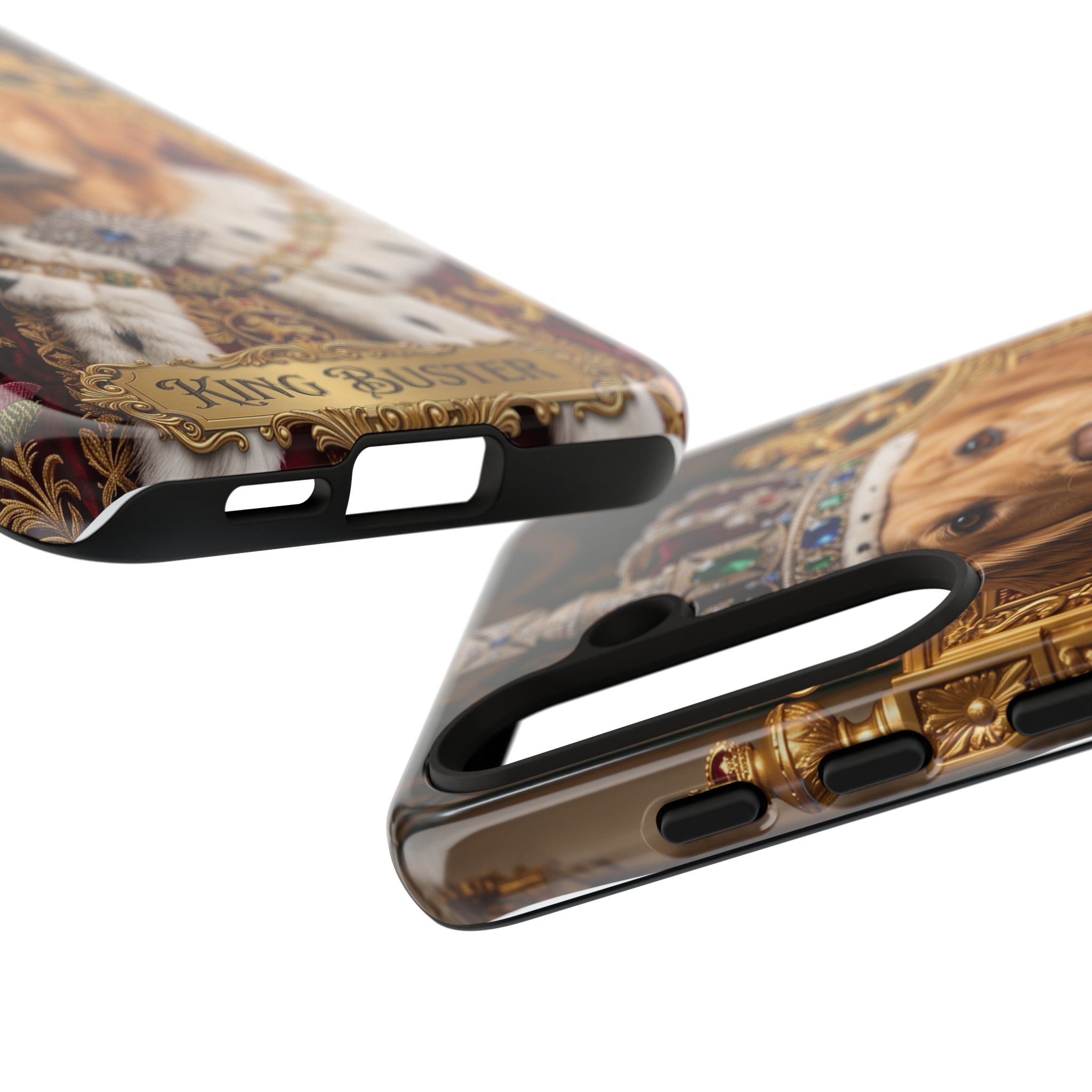 Custom Dog Portrait Phone Case | "King Buster" Regal Golden Retriever Protective Case
