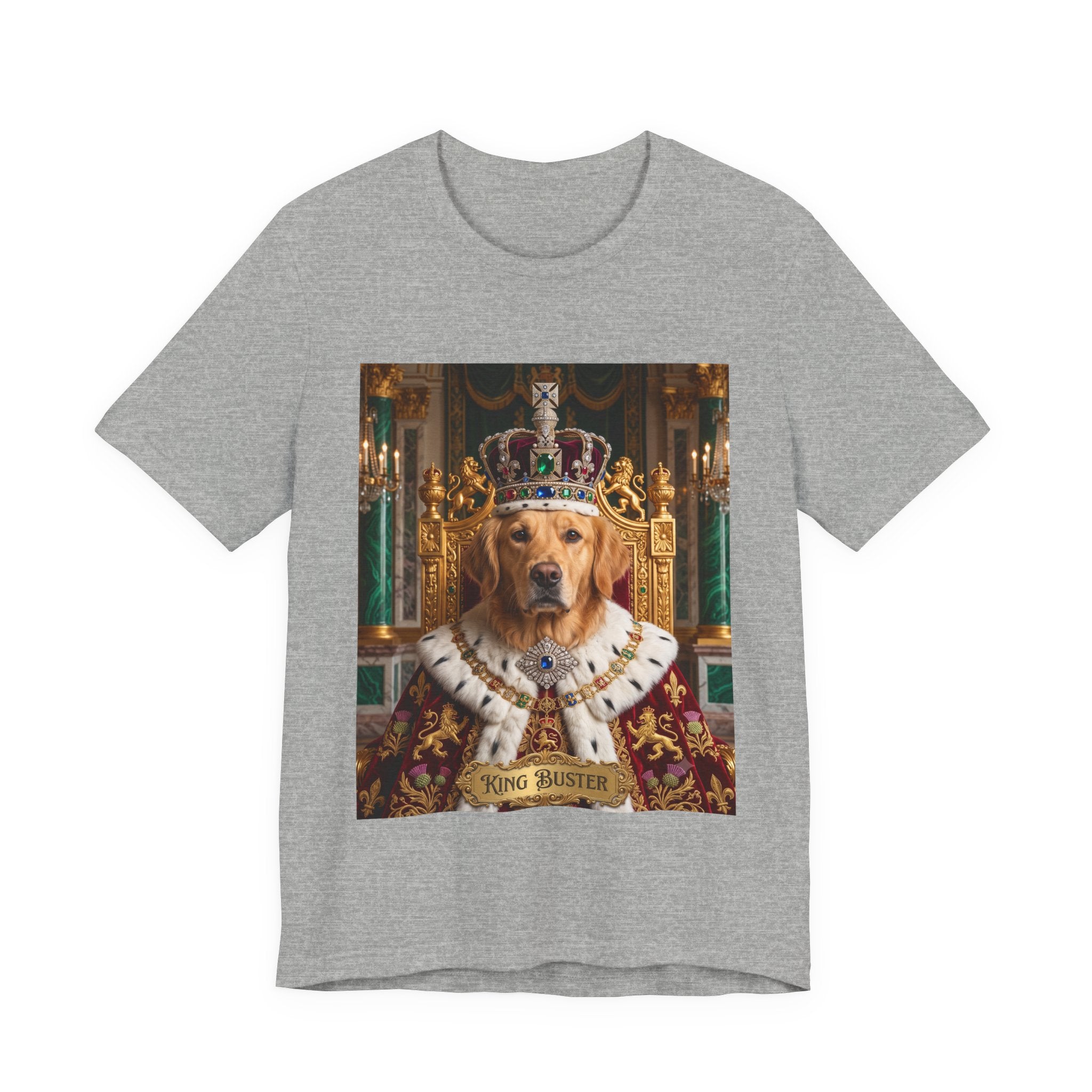 Custom King Dog Shirt | Personalized Dog Face Unisex T-Shirt