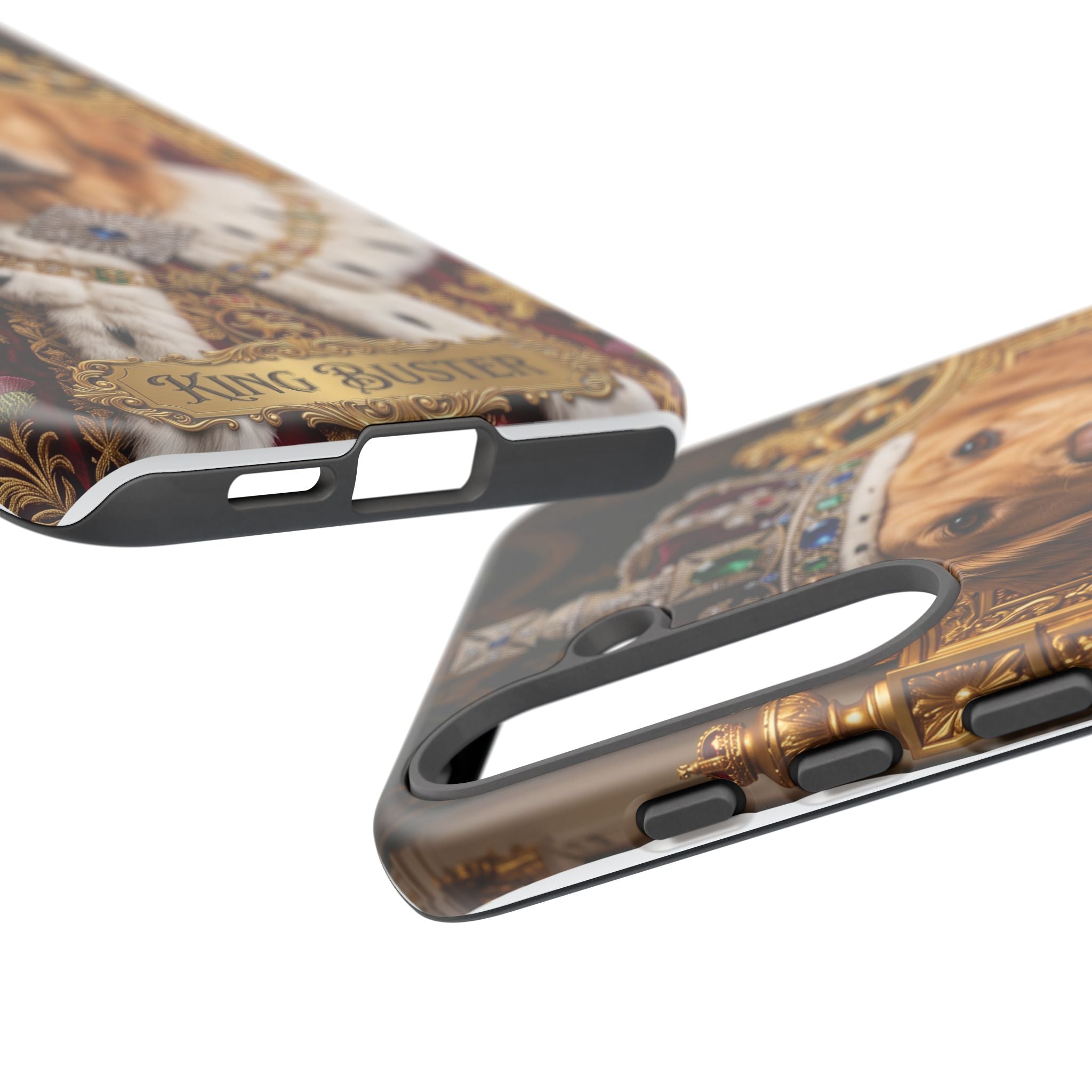 Custom Dog Portrait Phone Case | "King Buster" Regal Golden Retriever Protective Case