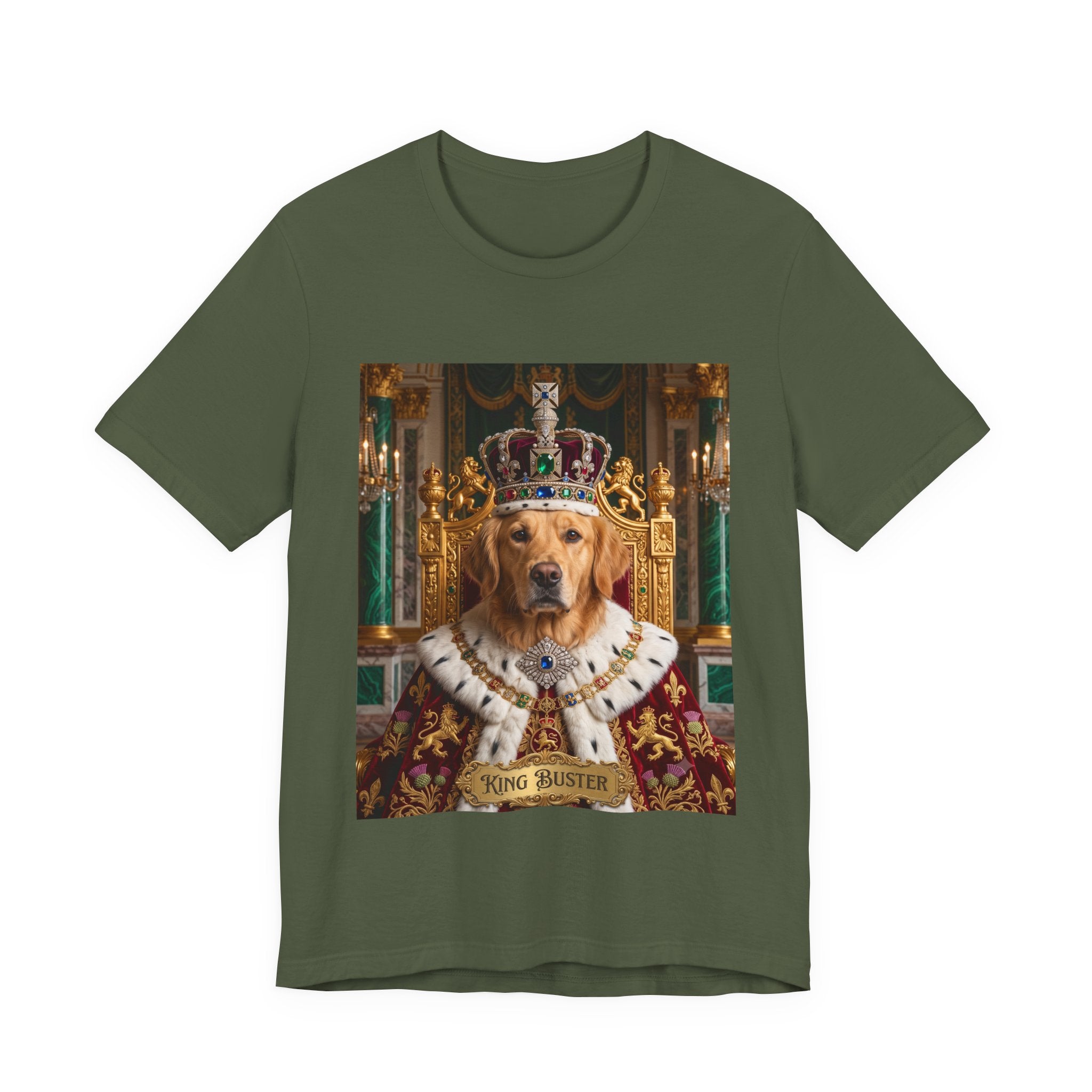 Custom King Dog Shirt | Personalized Dog Face Unisex T-Shirt